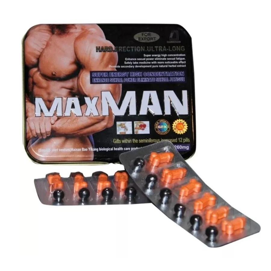 Maxman Potenciador Sexual Estimulante Masculino 100% Natural *24 Servicios
